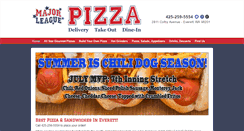 Desktop Screenshot of majorleaguepizza.com